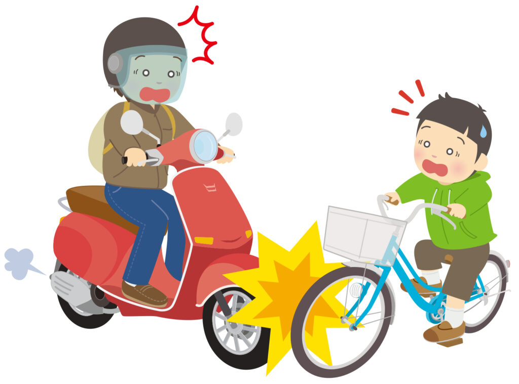バイクと自転車の交通事故の過失割合：墨田区の八広駅前整骨院